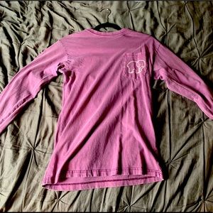 Ivory Ella Long Sleeve purple tee
